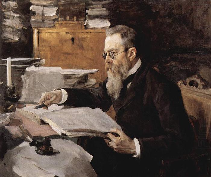 Valentin Serov Portrait of the composer Nikolai Andreyevich Rimsky-Korsakov china oil painting image